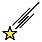 Shooting Star SVG Icon